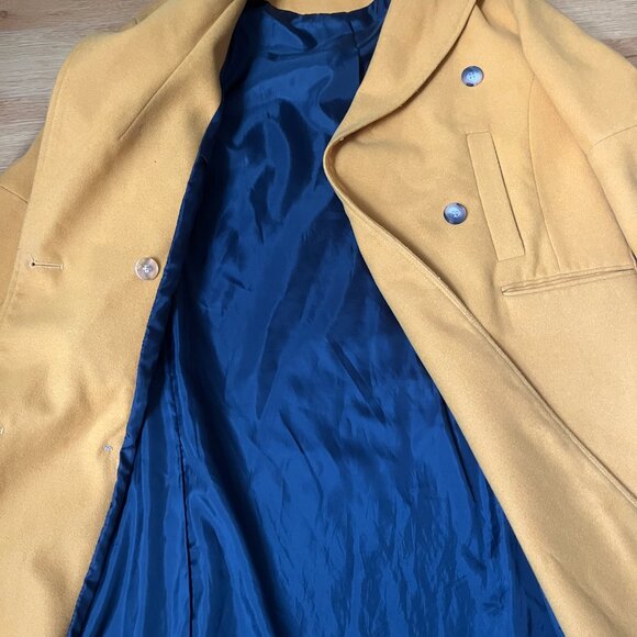 Topshop Yellow Fall Coat - Picture 3 of 4